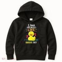 Funny Duck Ducks Rubber Gift Kids Hoodie thumb 0