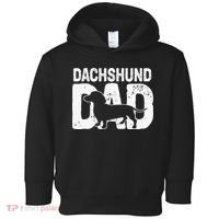 Funny Dachshund Dad Dog Lover Dachshund Father Dog Owner Toddler Hoodie thumb 0