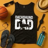 Funny Dachshund Dad Dog Lover Dachshund Father Dog Owner Tank Top thumb 4