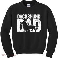 Funny Dachshund Dad Dog Lover Dachshund Father Dog Owner Kids Sweatshirt thumb 0