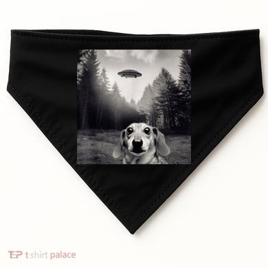 Funny Dachshund Dog Alien Ufo Gift USA-Made Doggie Bandana