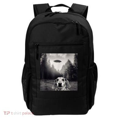 Funny Dachshund Dog Alien Ufo Gift Backpack