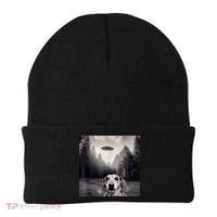 Funny Dachshund Dog Alien Ufo Gift Beanie thumb 0