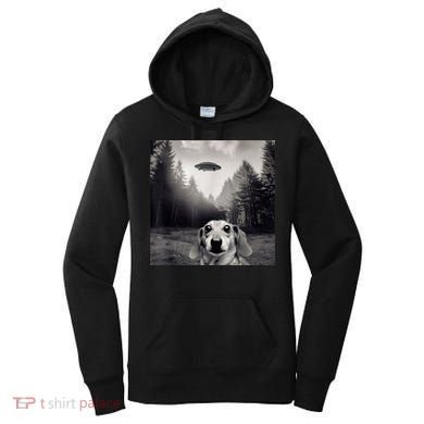 Funny Dachshund Dog Alien Ufo Gift Women's Hoodie