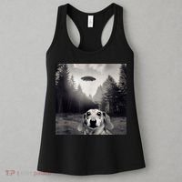 Funny Dachshund Dog Alien Ufo Gift Women's Tank Top thumb 3