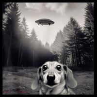 Funny Dachshund Dog Alien Ufo Gift Visor thumb 3
