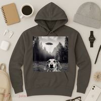 Funny Dachshund Dog Alien Ufo Gift Hoodie thumb 3