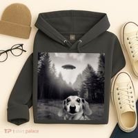 Funny Dachshund Dog Alien Ufo Gift Hoodie thumb 4