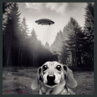 Funny Dachshund Dog Alien Ufo Gift Long Sleeve Shirt thumb 2