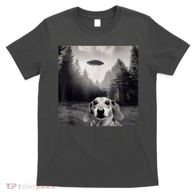 Funny Dachshund Dog Alien Ufo Gift T-Shirt