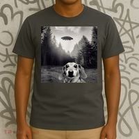 Funny Dachshund Dog Alien Ufo Gift T-Shirt thumb 3