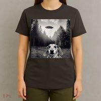 Funny Dachshund Dog Alien Ufo Gift T-Shirt thumb 4