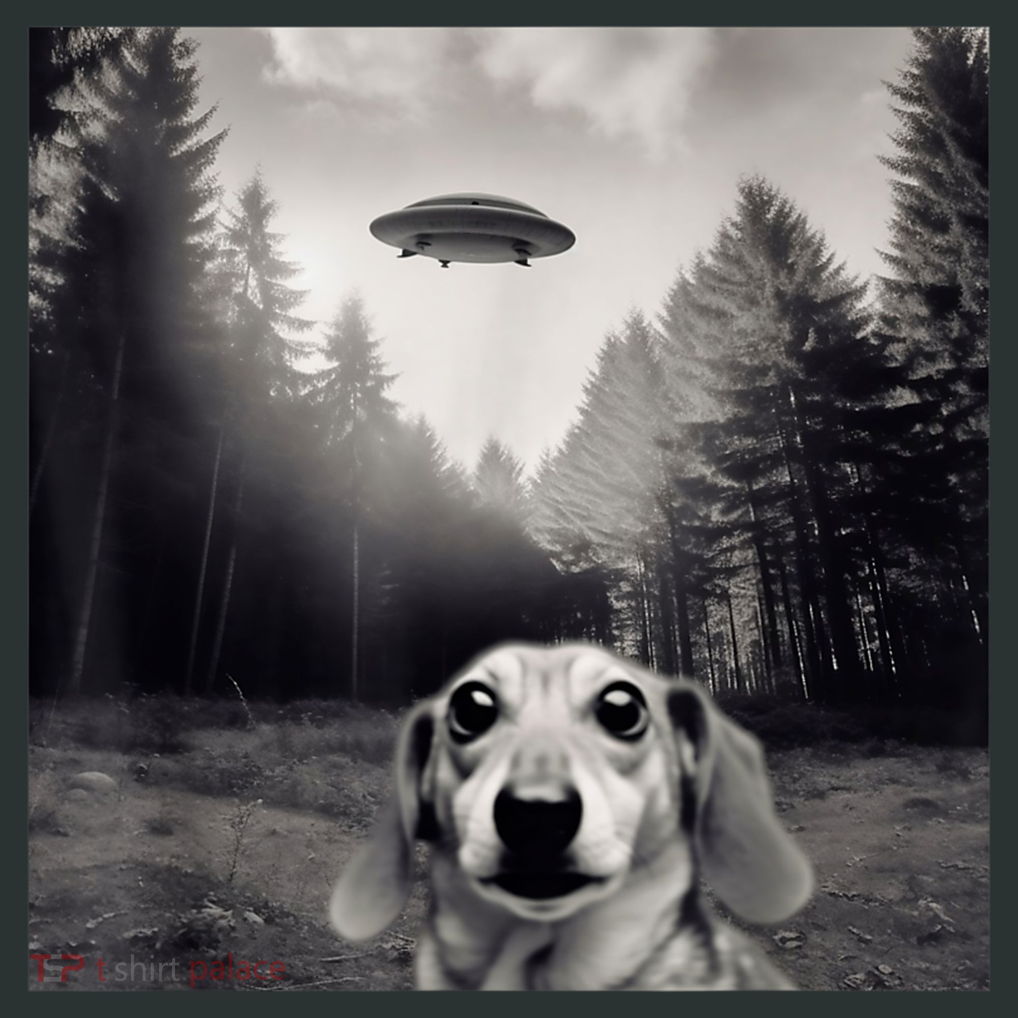 Funny Dachshund Dog Alien Ufo Gift Coaster