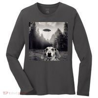Funny Dachshund Dog Alien Ufo Gift Women's Long Sleeve Shirt thumb 0