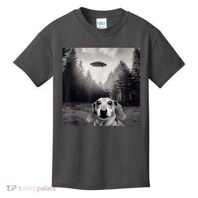 Funny Dachshund Dog Alien Ufo Gift Kids T-Shirt