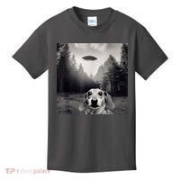 Funny Dachshund Dog Alien Ufo Gift Kids T-Shirt thumb 0