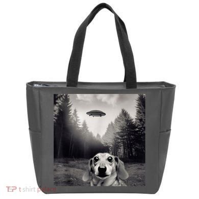 Funny Dachshund Dog Alien Ufo Gift Tote Bag
