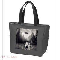 Funny Dachshund Dog Alien Ufo Gift Tote Bag thumb 3