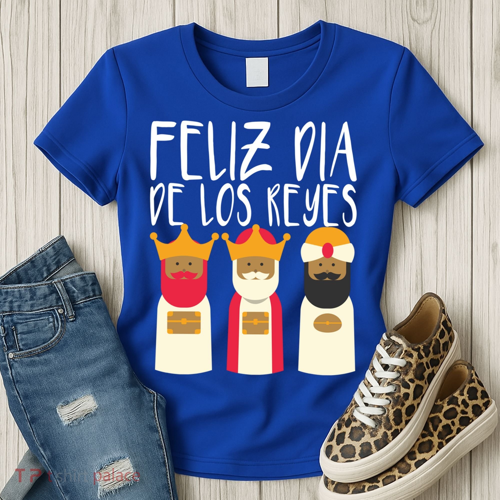 Feliz Dia De Reyes Happy Epiphany Day Three Kings Day Cute Gift Women's T-Shirt