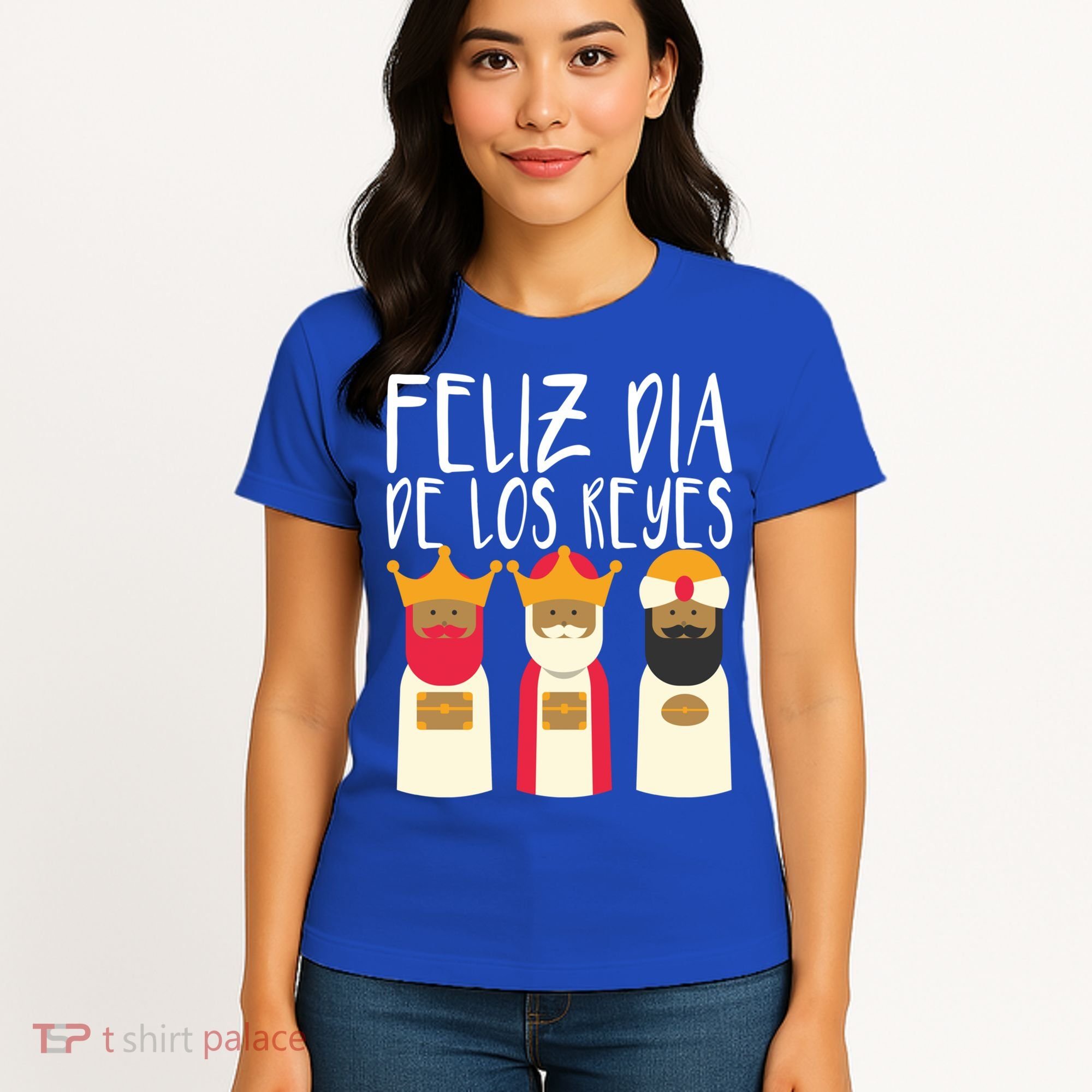 Feliz Dia De Reyes Happy Epiphany Day Three Kings Day Cute Gift Women's T-Shirt