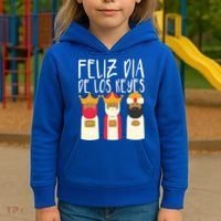 Feliz Dia De Reyes Happy Epiphany Day Three Kings Day Cute Gift Kids Hoodie thumb 3