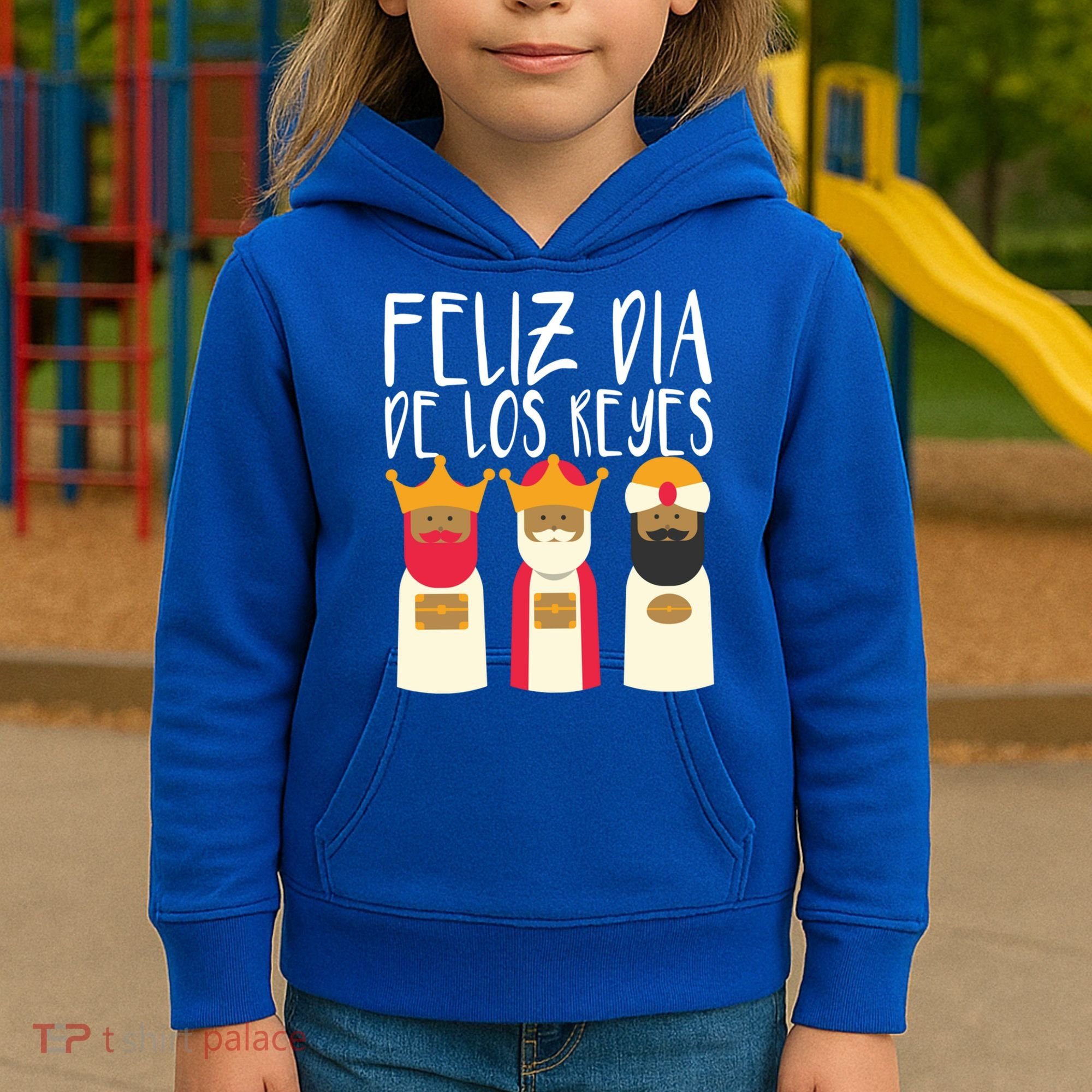 Feliz Dia De Reyes Happy Epiphany Day Three Kings Day Cute Gift Kids Hoodie