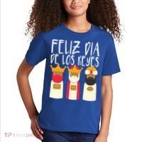 Feliz Dia De Reyes Happy Epiphany Day Three Kings Day Cute Gift Kids T-Shirt thumb 2