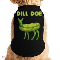 Funny Dill Doe Women Deer Green Dill Pickle Veggie Lover Doggie Tank thumb 0