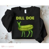 Funny Dill Doe Women Deer Green Dill Pickle Veggie Lover Sweatshirt thumb 2
