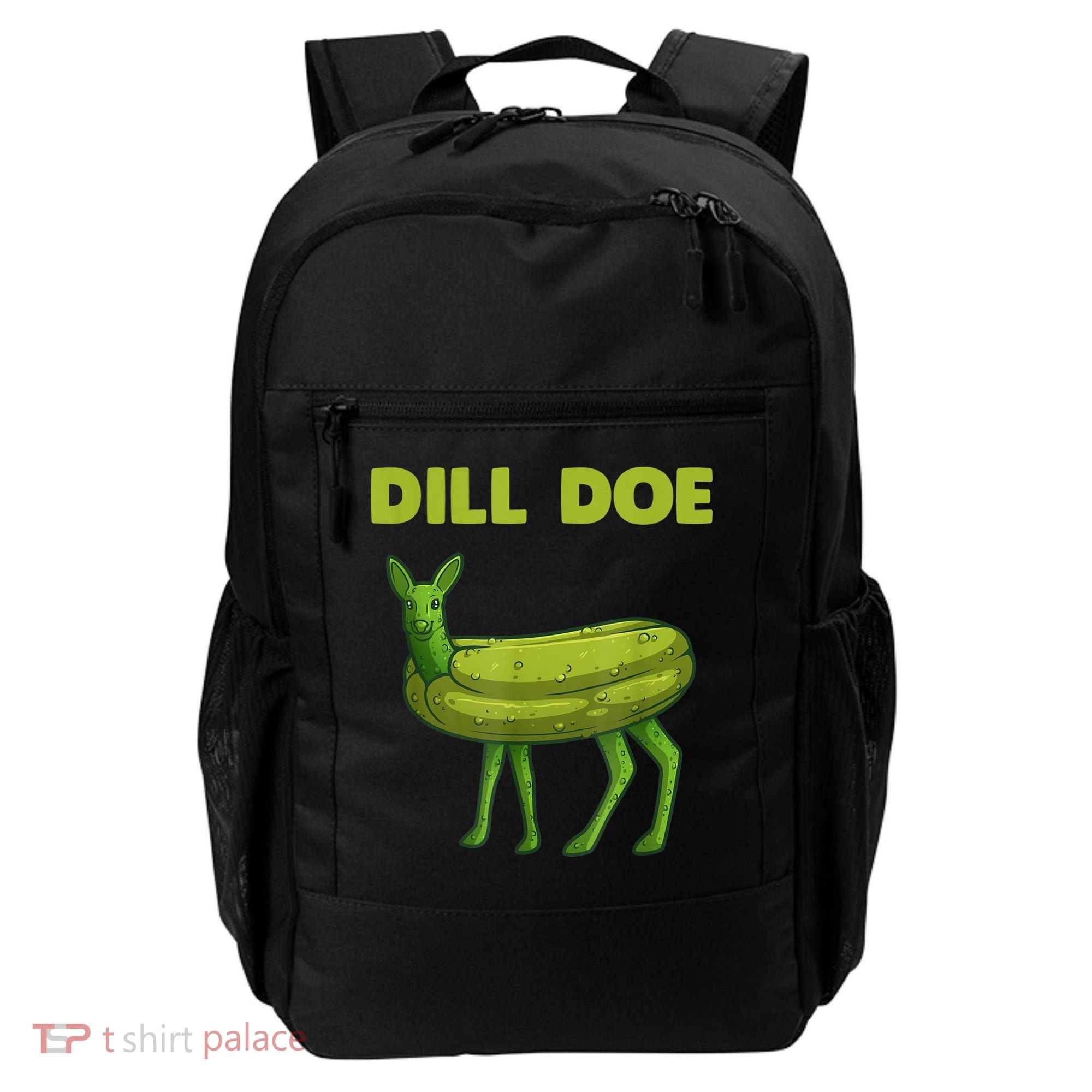 Funny Dill Doe Women Deer Green Dill Pickle Veggie Lover Backpack