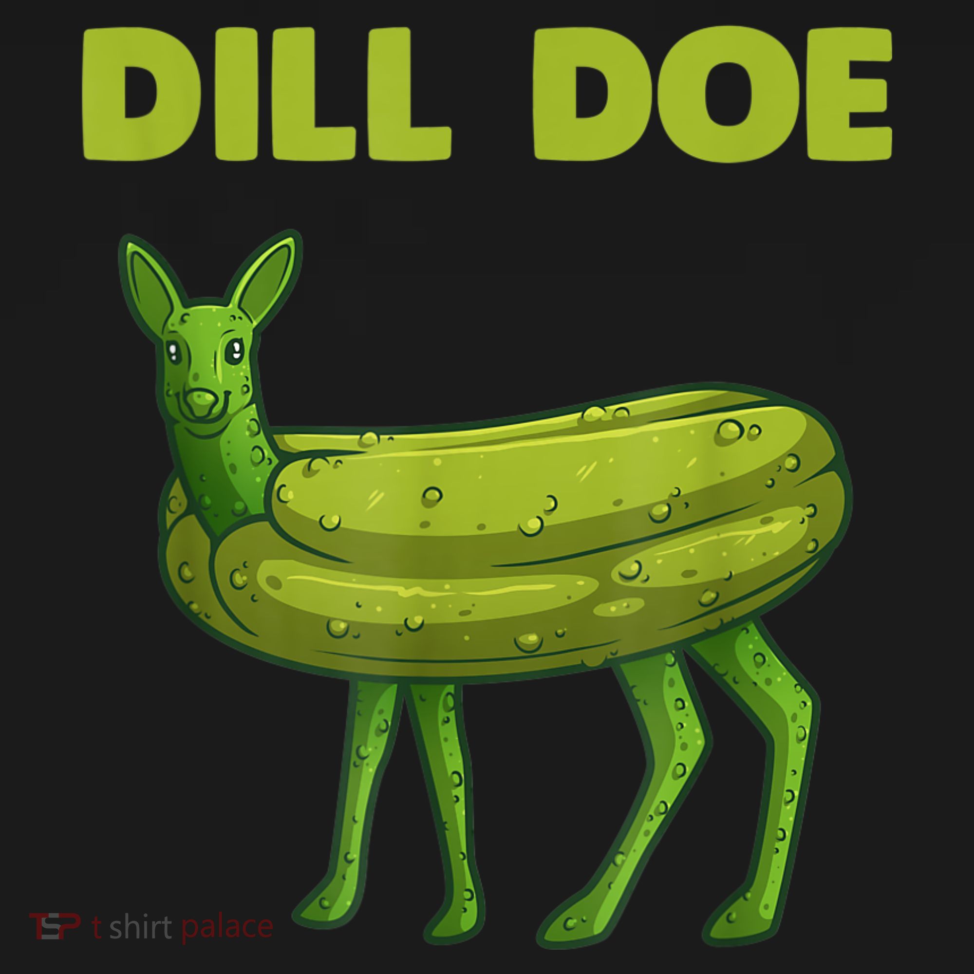Funny Dill Doe Women Deer Green Dill Pickle Veggie Lover Backpack