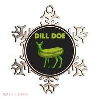 Funny Dill Doe Women Deer Green Dill Pickle Veggie Lover Ornament thumb 0