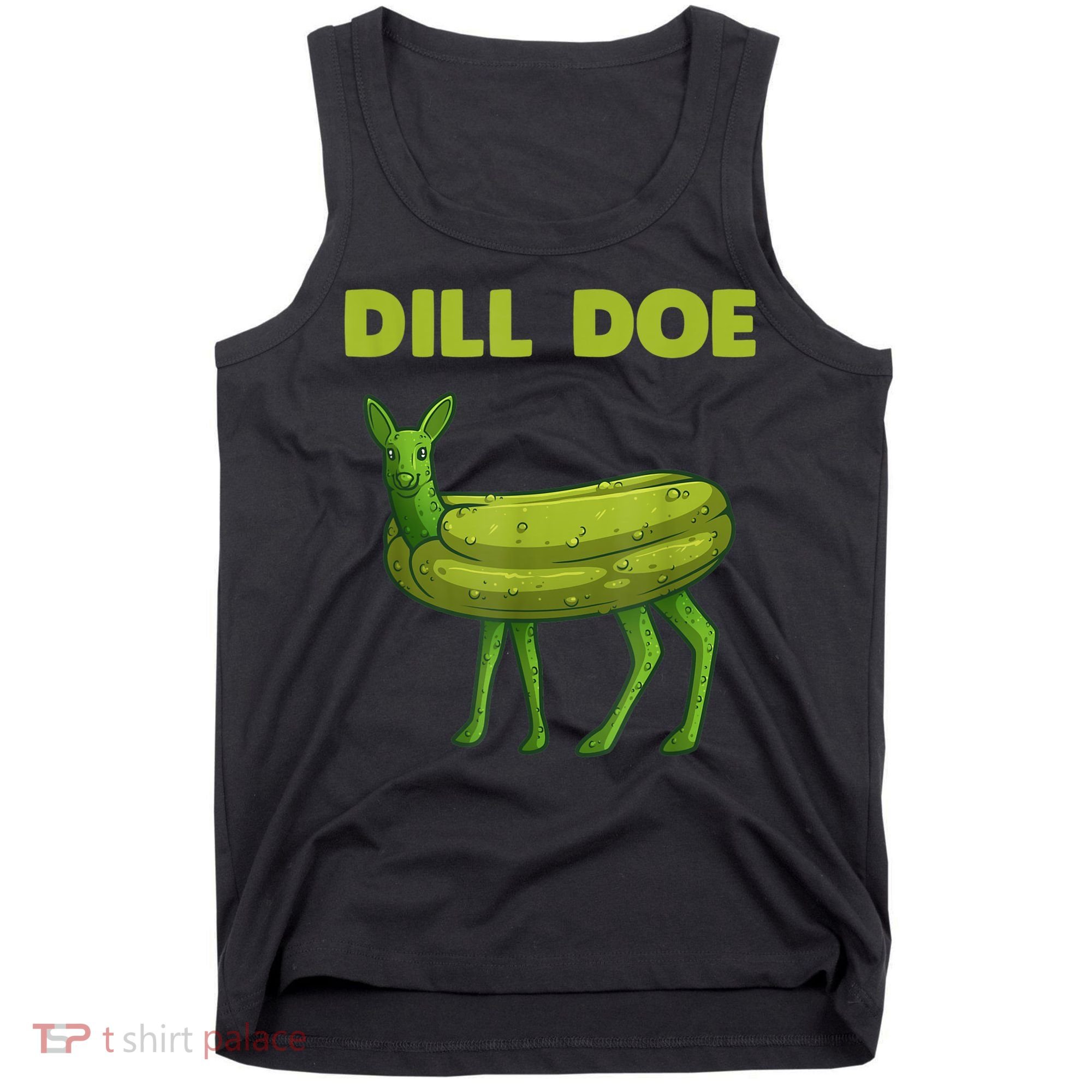 Funny Dill Doe Women Deer Green Dill Pickle Veggie Lover Tank Top