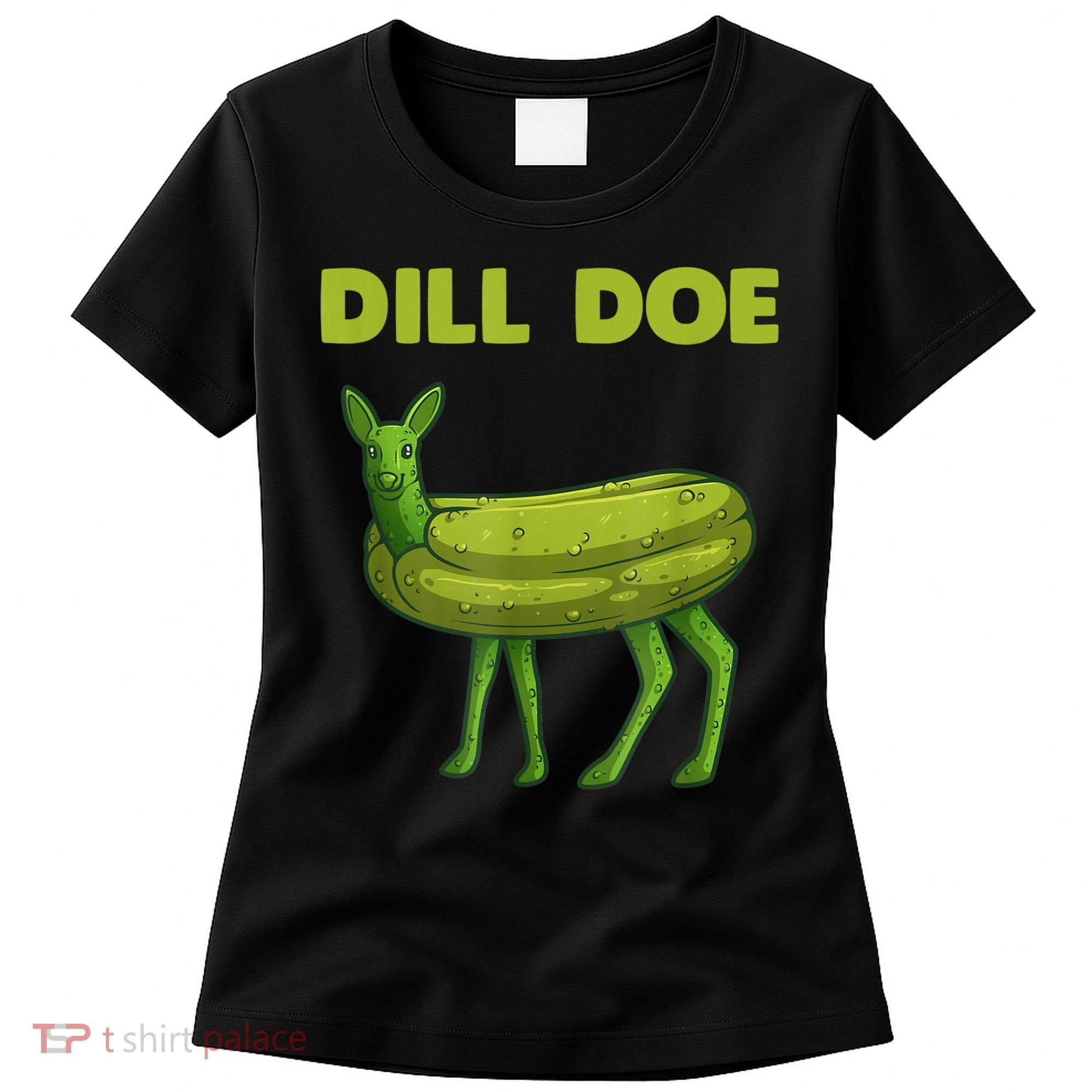 Funny Dill Doe Women Deer Green Dill Pickle Veggie Lover Women's T-Shirt