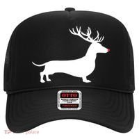 Funny Dachshund Dog Christmas Wiener Reindeer Antler Xmas Gift Hat thumb 0