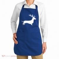 Funny Dachshund Dog Christmas Wiener Reindeer Antler Xmas Gift Apron thumb 2