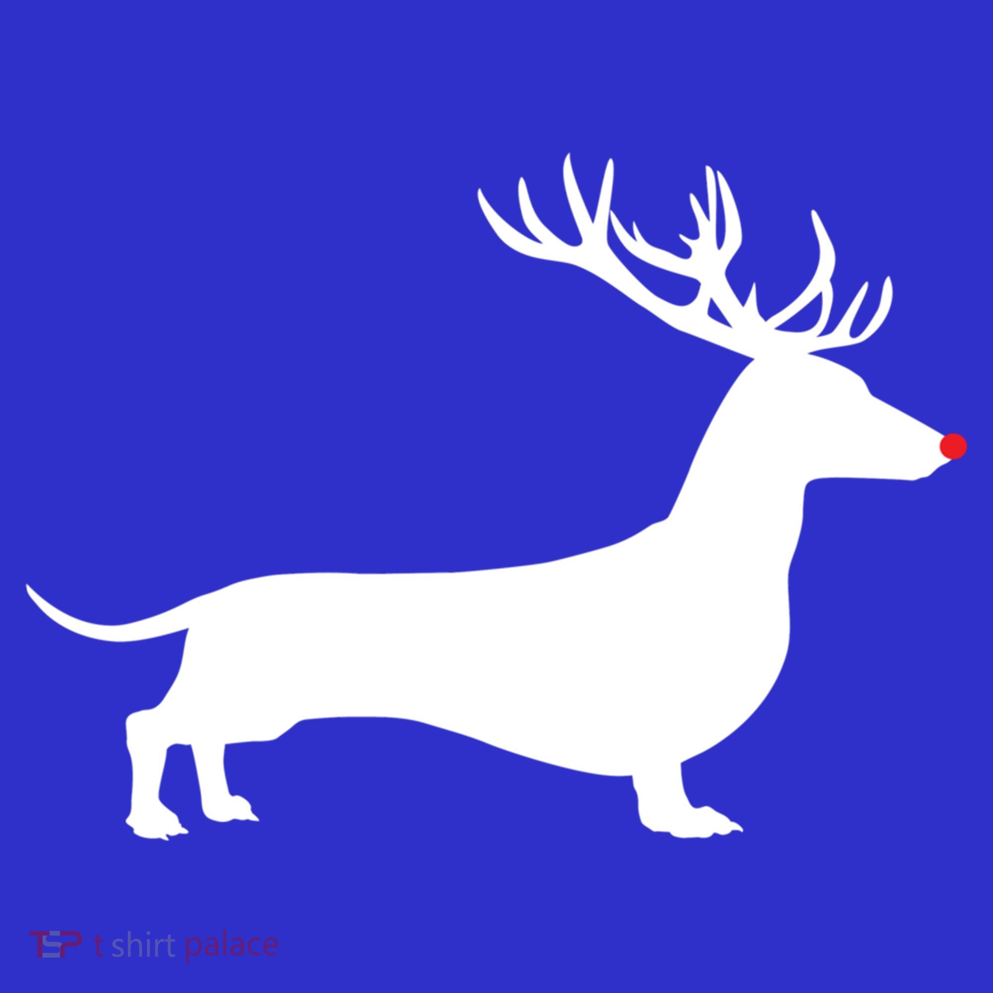 Funny Dachshund Dog Christmas Wiener Reindeer Antler Xmas Gift Sweatshirt