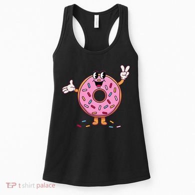 Funny Donut Donut Sprinkles Women's Tank Top