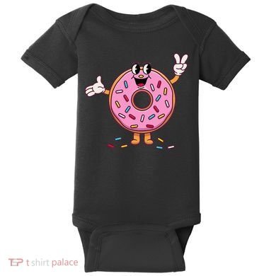 Funny Donut Donut Sprinkles Baby Bodysuit