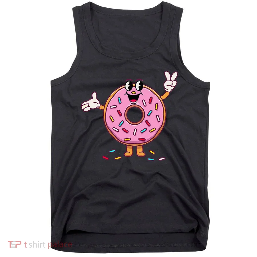 Funny Donut Donut Sprinkles Tank Top