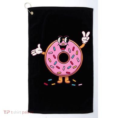 Funny Donut Donut Sprinkles Golf Towel
