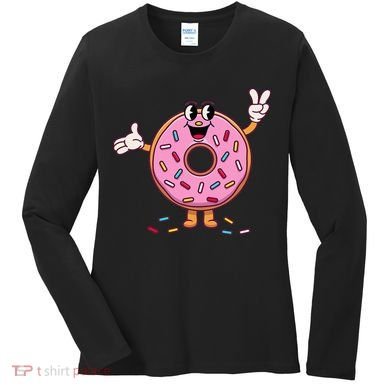 Funny Donut Donut Sprinkles Women's Long Sleeve Shirt