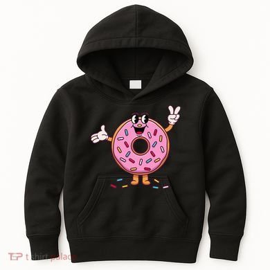 Funny Donut Donut Sprinkles Kids Hoodie