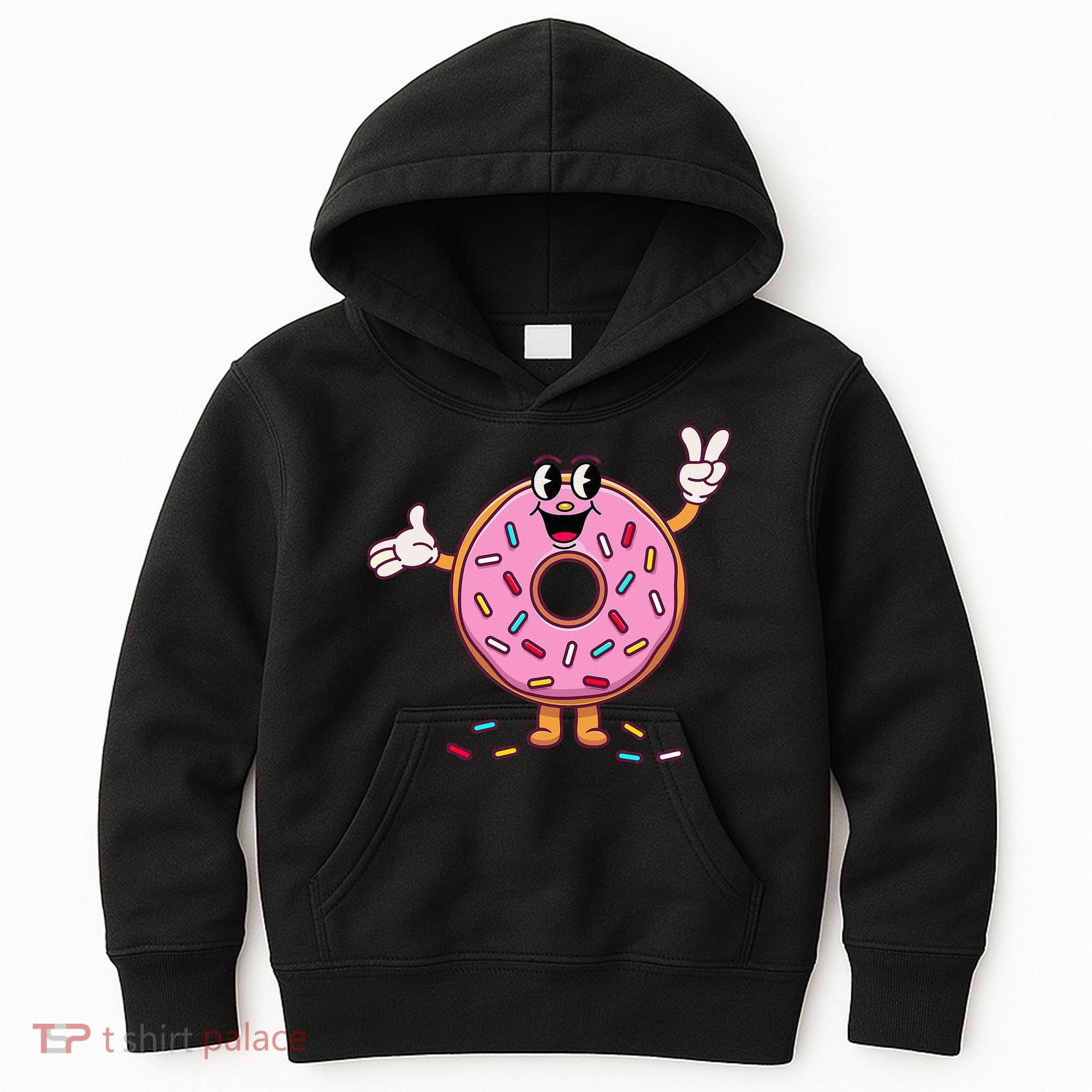 Funny Donut Donut Sprinkles Kids Hoodie