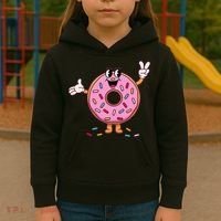 Funny Donut Donut Sprinkles Kids Hoodie thumb 3