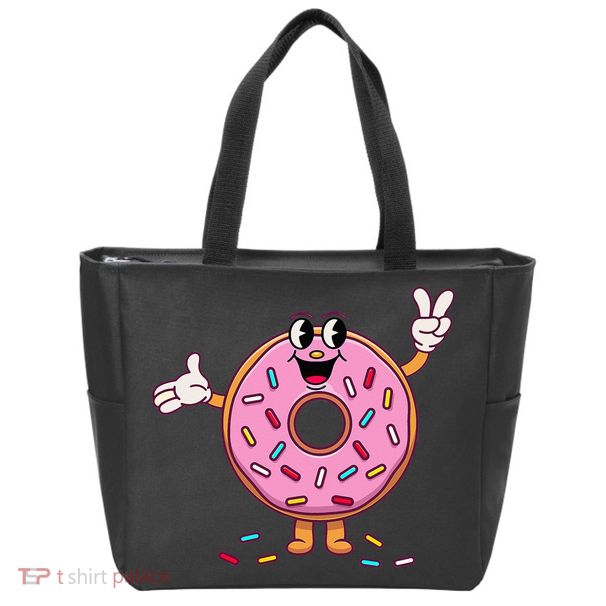 Funny Donut Donut Sprinkles Tote Bag
