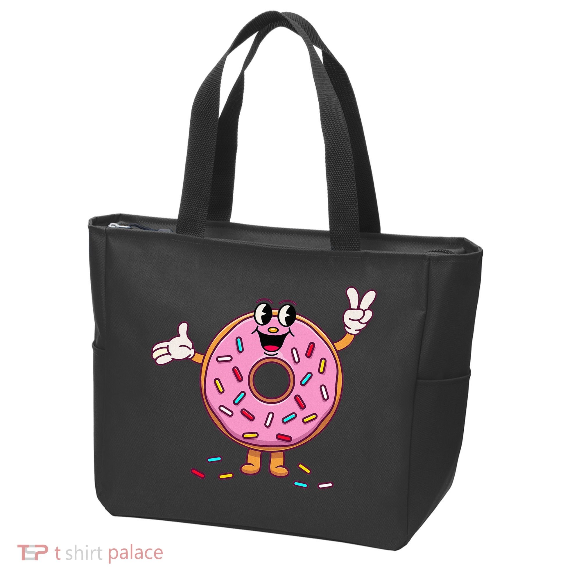 Funny Donut Donut Sprinkles Tote Bag