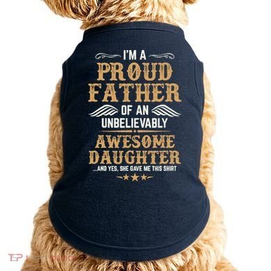Fathers Day Dad Matching Daughter Fathers Day Doggie Tank