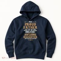 Fathers Day Dad Matching Daughter Fathers Day Hoodie thumb 0