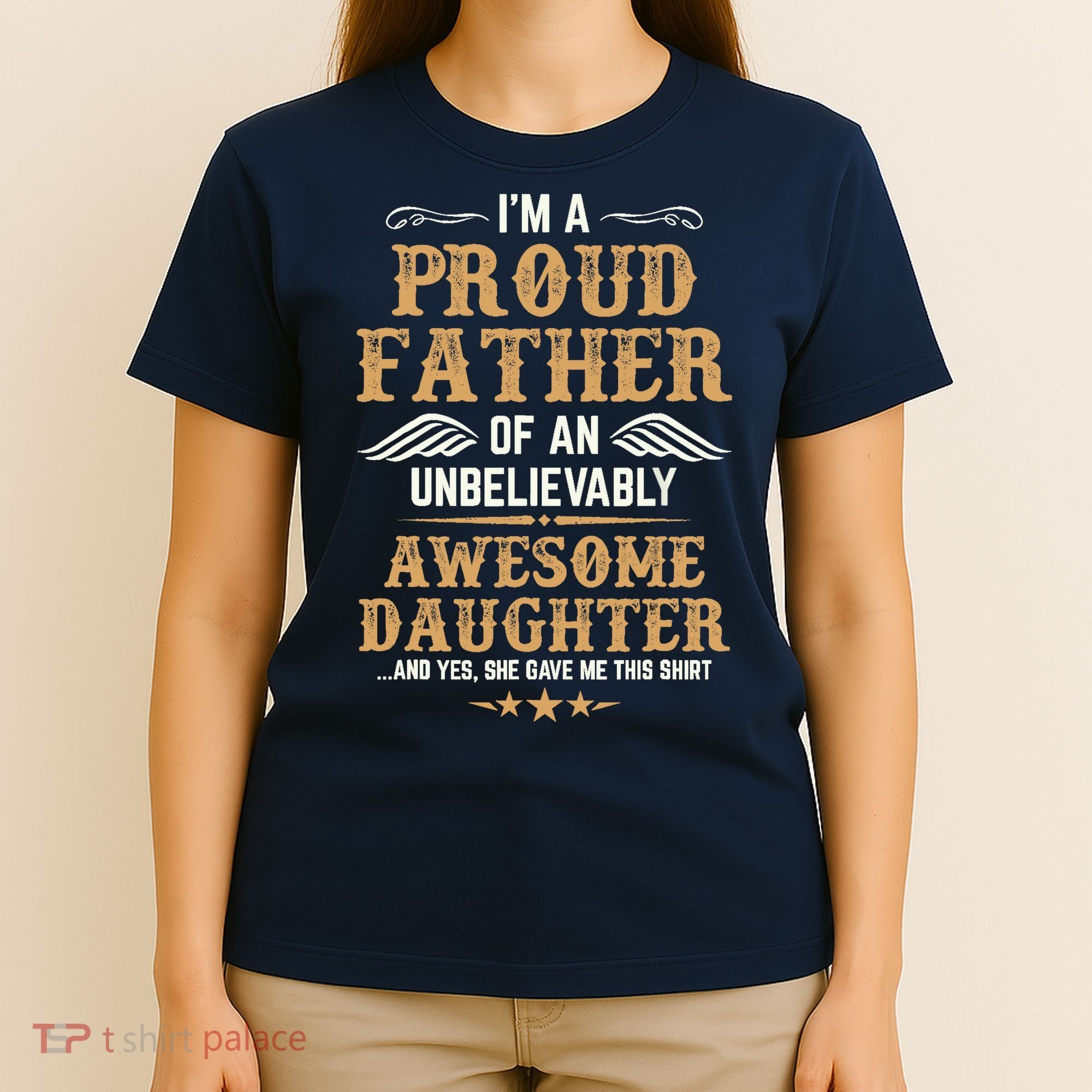 Fathers Day Dad Matching Daughter Fathers Day T-Shirt